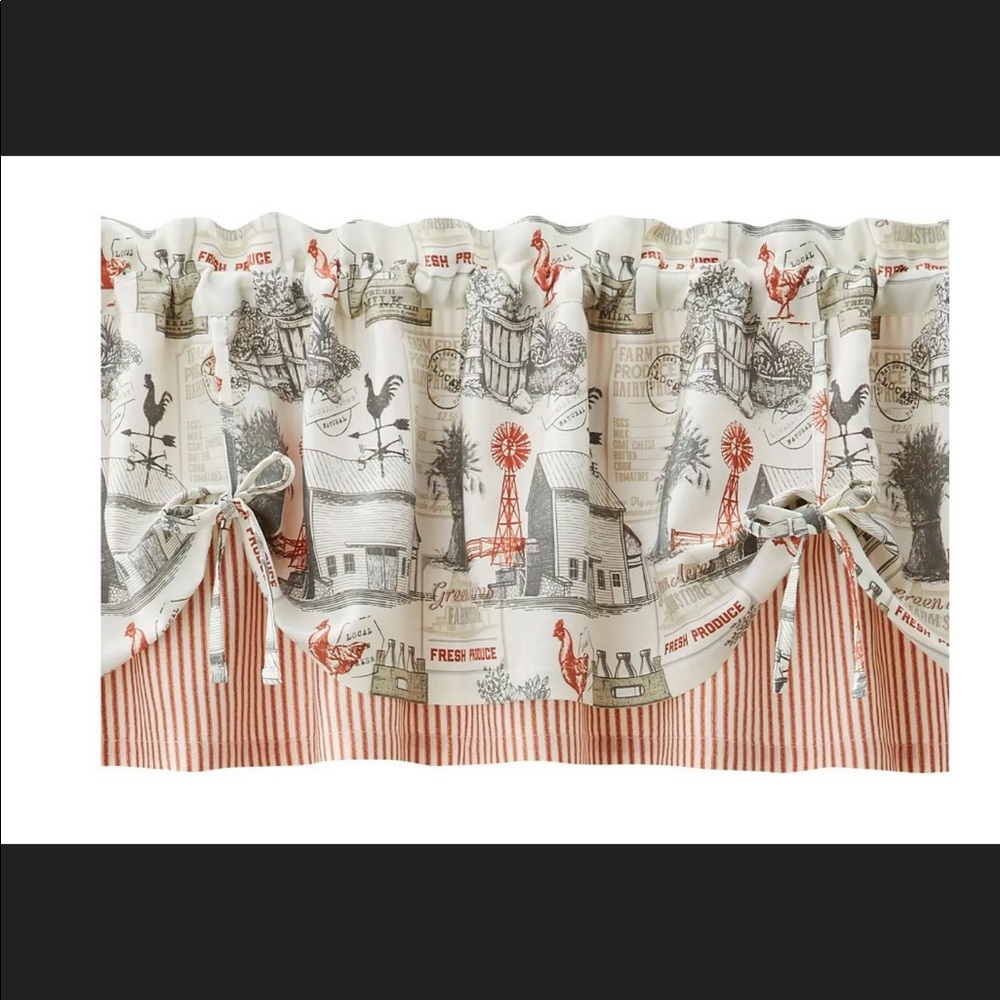 16” valance rustic farm